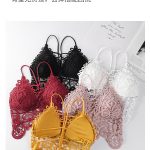 Premium Lace Padded Crop Top with Removable Cups