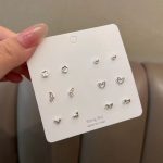 Cute Heart Butterfly & Floral Earring Pack